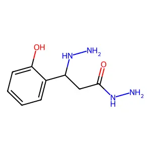 3-Hydrazinyl-3-(2-hydroxyphenyl)propanehydrazide structure