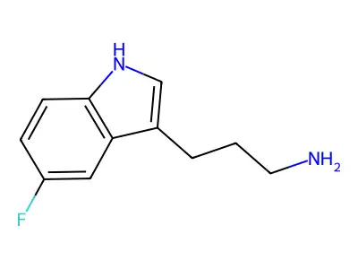 3-(5-fluoro-1H-indol-3-yl)propan-1-amine structure