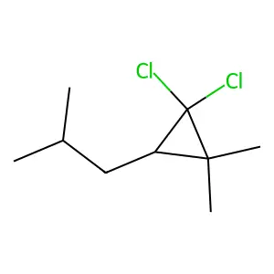 Propane, 1-(2,2-dichloro-3,3-dimethylcyclopropyl)-2-methyl- structure