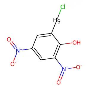2-Chloromercuri-4,6-dinitrophenol structure