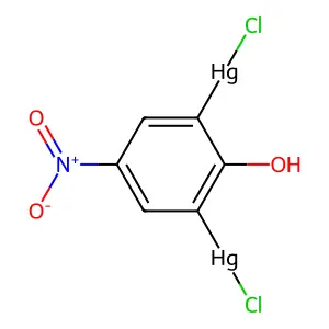2,6-Dichloromercuri-4-nitrophenol structure