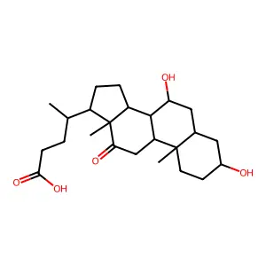 12-Ketochenodeoxycholic acid structure