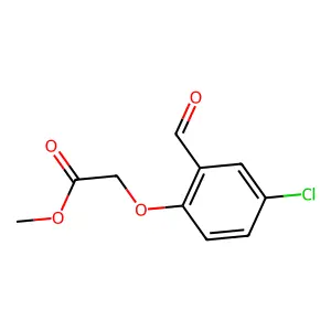 Methyl 2-(4-chloro-2-formylphenoxy)acetate structure