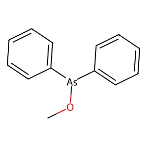 Methyl diphenylarsinite structure