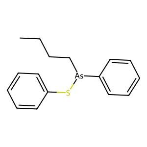 Butylphenyl(phenylthio)arsine structure