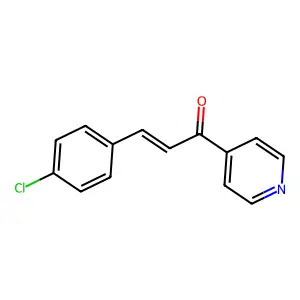 2-Propen-1-one, 3-(4-chlorophenyl)-1-(4-pyridinyl)- structure