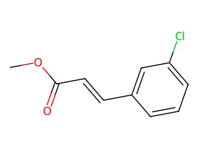 Methyl (E)-3-(3-chlorophenyl)acrylate structure