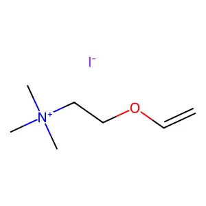 2-(Ethenyloxy)-N,N,N-trimethylethan-1-aminium iodide structure