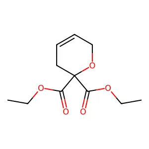 Diethyl 3,6-dihydro-2H-pyran-2,2-dicarboxylate structure