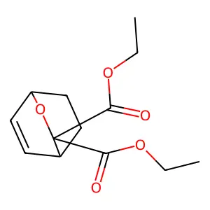 2-Oxabicyclo[2.2.2]oct-5-ene-3,3-dicarboxylic acid, diethyl ester structure