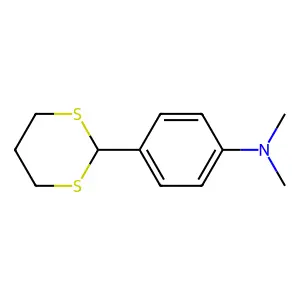 2-[4-(Dimethylamino)phenyl]-1,3-dithiane structure