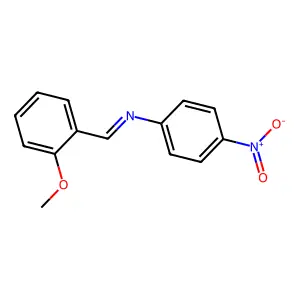 Benzenamine, N-[(2-methoxyphenyl)methylene]-4-nitro- structure