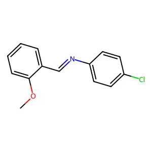 4-Chloro-N-(2-methoxybenzylidene)aniline structure