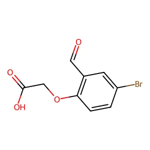 2-(4-Bromo-2-formylphenoxy)acetic acid structure