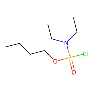 N-[丁氧基(氯)磷酰基]-N-乙基乙胺 structure