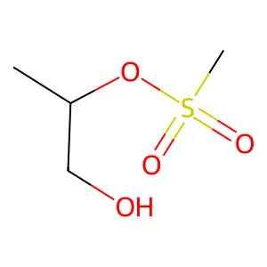 1-羟基丙-2-基甲磺酸盐 structure