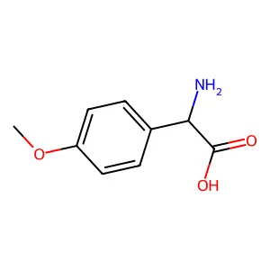 (2S)-2-amino-2-(4-methoxyphenyl)acetic acid structure