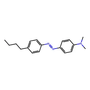 p-((p-Butylphenyl)azo)-N,N-dimethylaniline structure