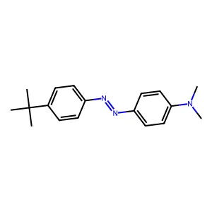 4'-t-Butyl-4-dimethylaminoazobenzene structure