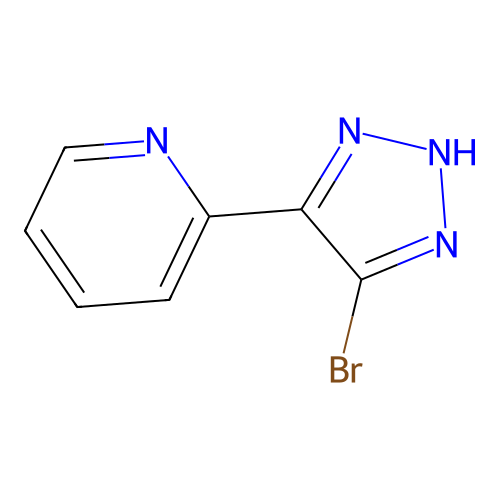2-(5-bromo-1H-1,2,3-triazol-4-yl)pyridine structure