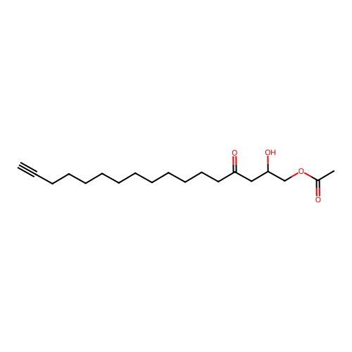1-(Acetyloxy)-2-hydroxy-16-heptadecyn-4-one structure