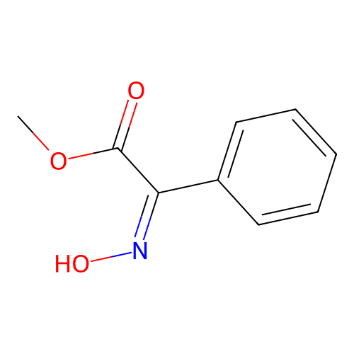 Methyl 2-hydroxyimino-2-phenylacetate structure