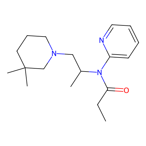 N-(1-(3,3-Dimethylpiperidin-1-yl)propan-2-yl)-N-(pyridin-2-yl)propanamide structure