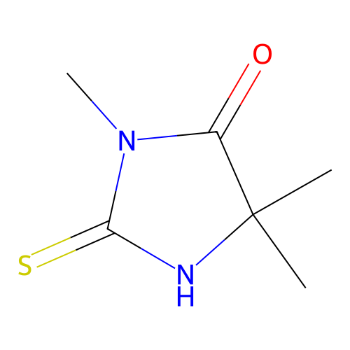 3,5,5-Trimethyl-2-thioxo-imidazolidin-4-one structure