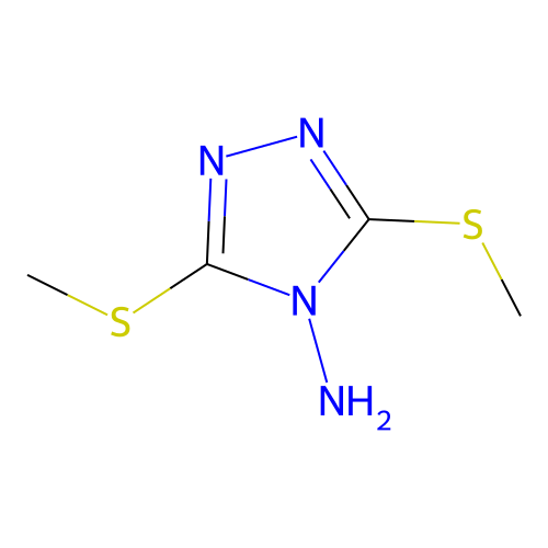 4H-1,2,4-Triazole, 4-amino-3,5-dimethylthio- structure