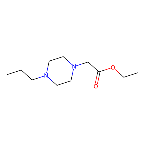 Ethyl (4-propylpiperazin-1-yl)acetate structure