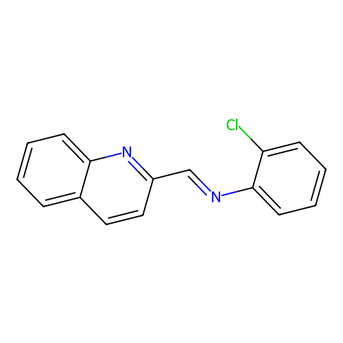 N-(2-chlorophenyl)-1-quinolin-2-ylmethanimine structure