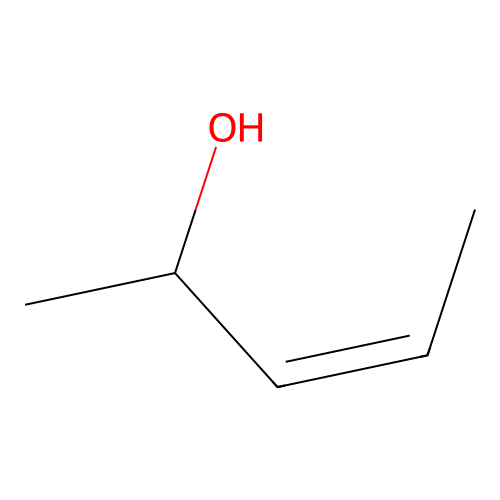 (Z)-pent-3-en-2-ol structure