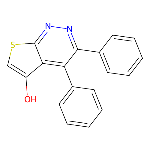 3,4-Diphenylthieno[2,3-c]pyridazin-5-ol structure