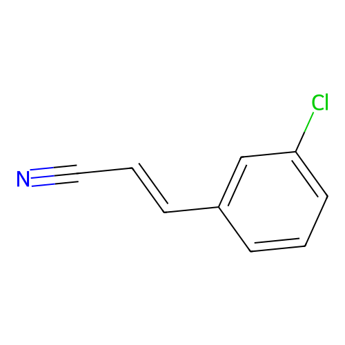 3-Chlorocinnamonitrile structure