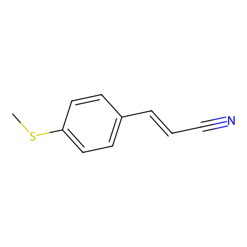 3-[4-(Methylthio)phenyl]acrylonitrile structure