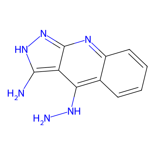 4-hydrazinyl-2H-pyrazolo[3,4-b]quinolin-3-amine structure