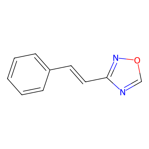 1,2,4-Oxadiazole, 3-(2-phenylethenyl)-, (E)- structure