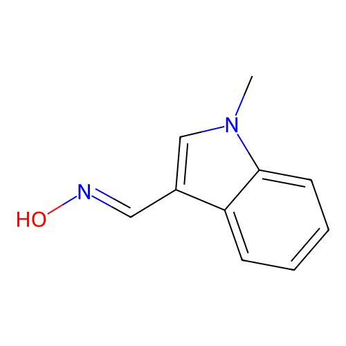 1H-Indole-3-carboxaldehyde, 1-methyl-, oxime, (Z)- structure