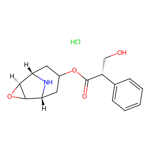 Norscopolamine hydrochloride structure