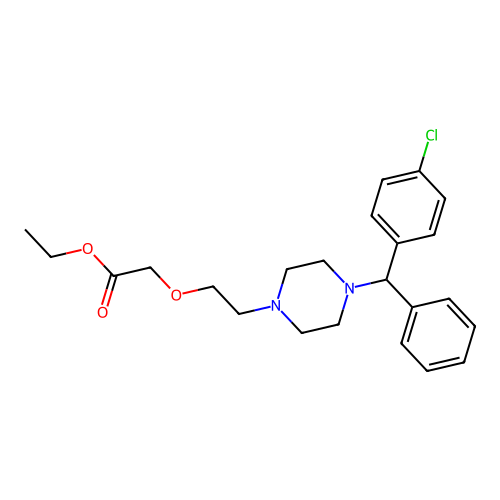 Cetirizine ethyl ester structure