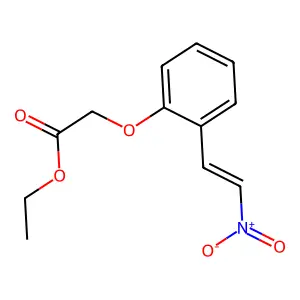 Ethyl 2-[2-(2-nitroethenyl)phenoxy]acetate structure