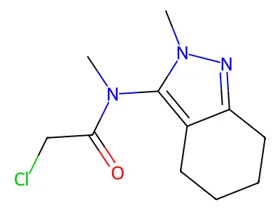 2-chloro-N-methyl-N-(2-methyl-4,5,6,7-tetrahydroindazol-3-yl)acetamide structure