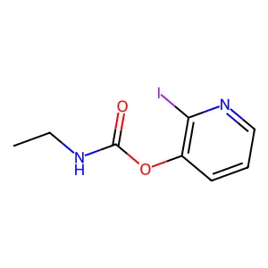 2-iodo-3-pyridinyl N-ethylcarbamate structure