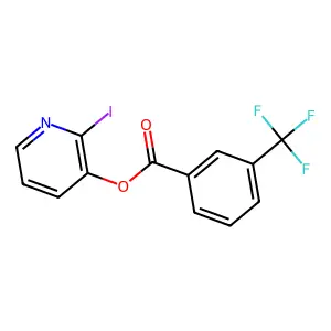 2-Iodo-3-pyridinyl 3-(trifluoromethyl)benzenecarboxylate structure