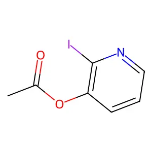 2-Iodo-3-pyridinyl acetate structure
