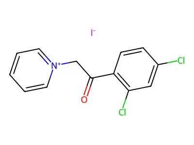 1-[2-(2,4-Dichlorophenyl)-2-oxoethyl]pyridinium iodide structure