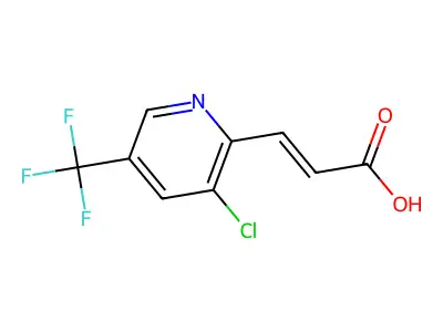 3-[3-chloro-5-(trifluoromethyl)pyridin-2-yl]prop-2-enoic Acid structure
