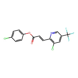 (4-Chlorophenyl) 3-[3-chloro-5-(trifluoromethyl)-2-pyridinyl]prop-2-enoate structure