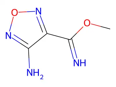 Methyl 4-amino-1,2,5-oxadiazole-3-carboximidate structure