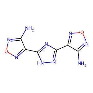 1,2,5-Oxadiazol-3-amine, 4,4'-(1H-1,2,4-triazole-3,5-diyl)bis- structure
